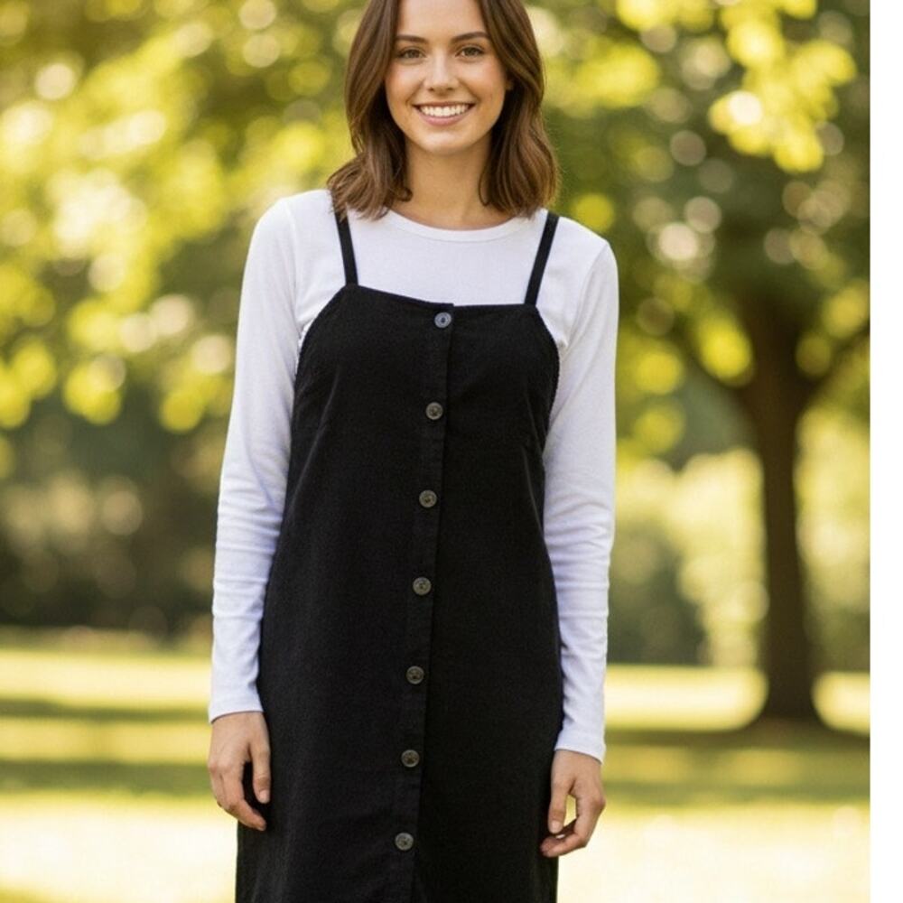 Very J corduroy jumper/ shift dress